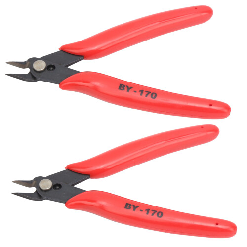 2x Diagonal Pliers Wire Stripper Side Cutter Carbon Steel