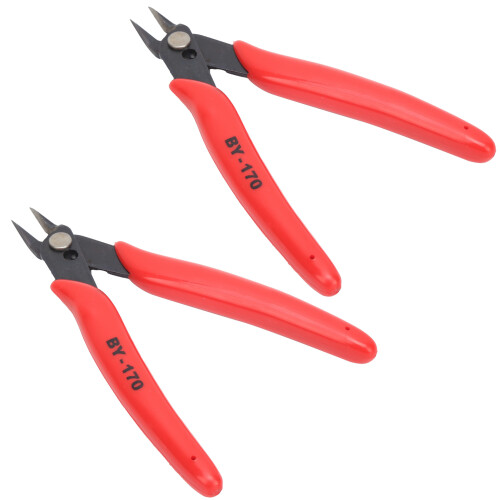 2x Diagonal Pliers Wire Stripper Side Cutter Carbon Steel 2