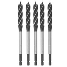 5Pcs Brad Point Drill 4 Flute Woodworking Tool 12mm