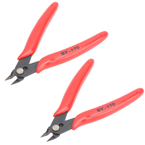 2x Diagonal Pliers Wire Stripper Side Cutter Carbon Steel 1