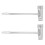 2Pcs TShape Wrench Chainsaw Socket Spanner 13x19mm 5
