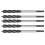 5Pcs Brad Point Drill 4 Flute Woodworking Tool 12mm 2