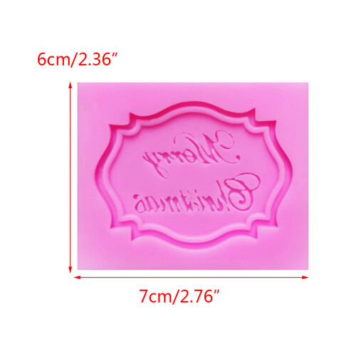 Merry Christmas Letter Molds Chocolate Cake Decorating Tools DIY 1
