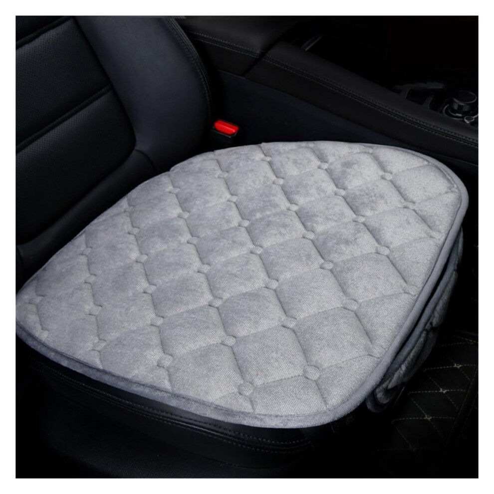 Car Seat Covers Front And Rear Set Universal Fit Plush Cushion Protector Gray 9016109557193