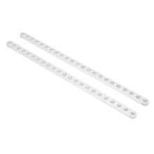 2 Stk. Aluminium-Balken 23 Löcher 4x8x184mm 3102-0023-0184