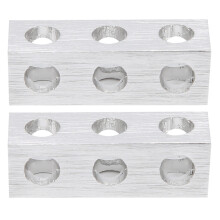 2x 8x8x24mm 3-Loch-Querbalken Roboterzubehör