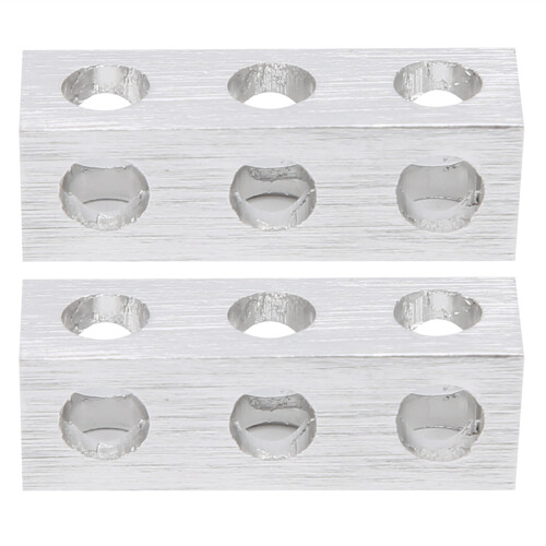 2x 8x8x24mm 3-Loch-Querbalken Roboterzubehör