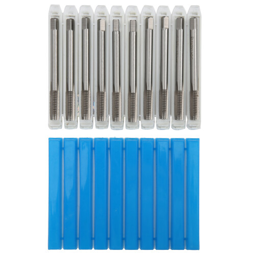 10x M7 x 1 HSS-Gewindebohrer Set gerade Schneide
