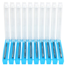 10Pcs Tap Drill HSS Straight Flute M2 W6542
