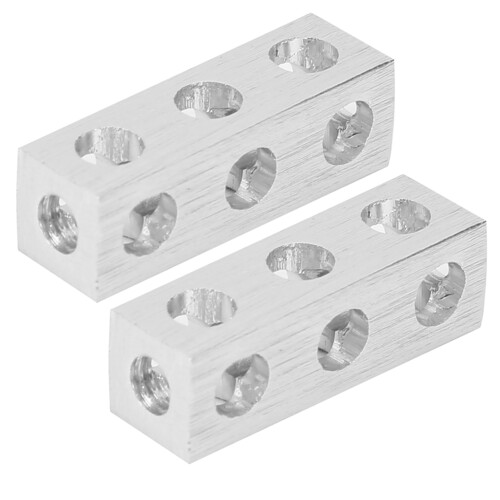 2x 8x8x24mm 3-Loch-Querbalken Roboterzubehör 1