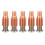 5Pcs Plasma Torch Electrode Copper High Temp Resistance 220971 5