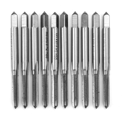 10x M3.5x0.6 HSS-Schneidbohrer gerade Flanke 1