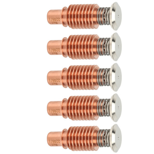 5Pcs Plasma Torch Electrode Copper High Temp Resistance 220971 1