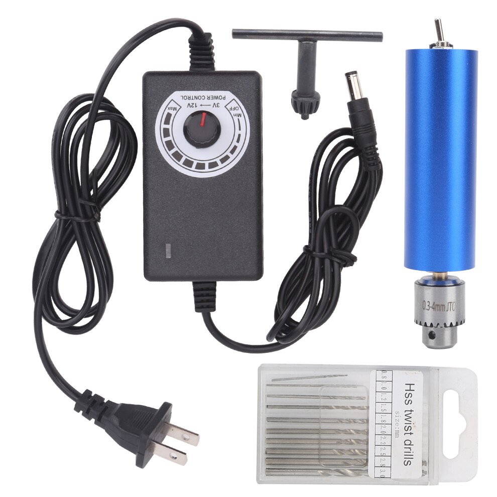 (Us Plug) Electric Grinder Aluminum Shell Stepless Speed Polishing Tool 610830896829