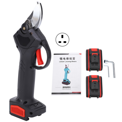 (UK Plug) Electric Pruning Shears Garden Cordless Fruit Tree Branch Cutter