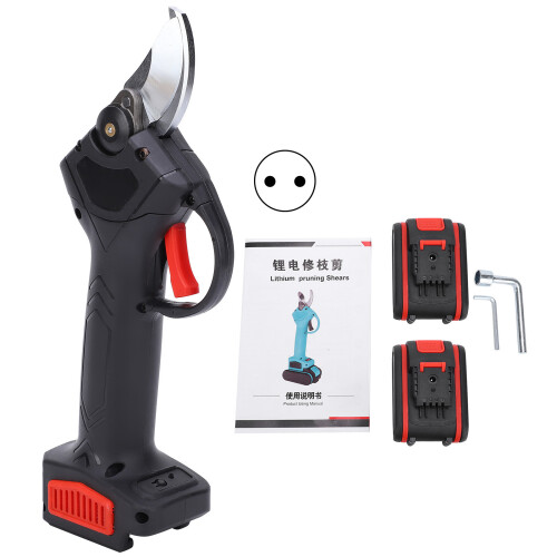 (EU Plug) Electric Pruning Shears Garden Cordless Fruit Tree Branch Cutter