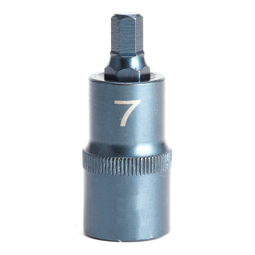 (H7) Bithalter Hex 1/2 Zoll, Schnellspanner, S2-Stahl, blau