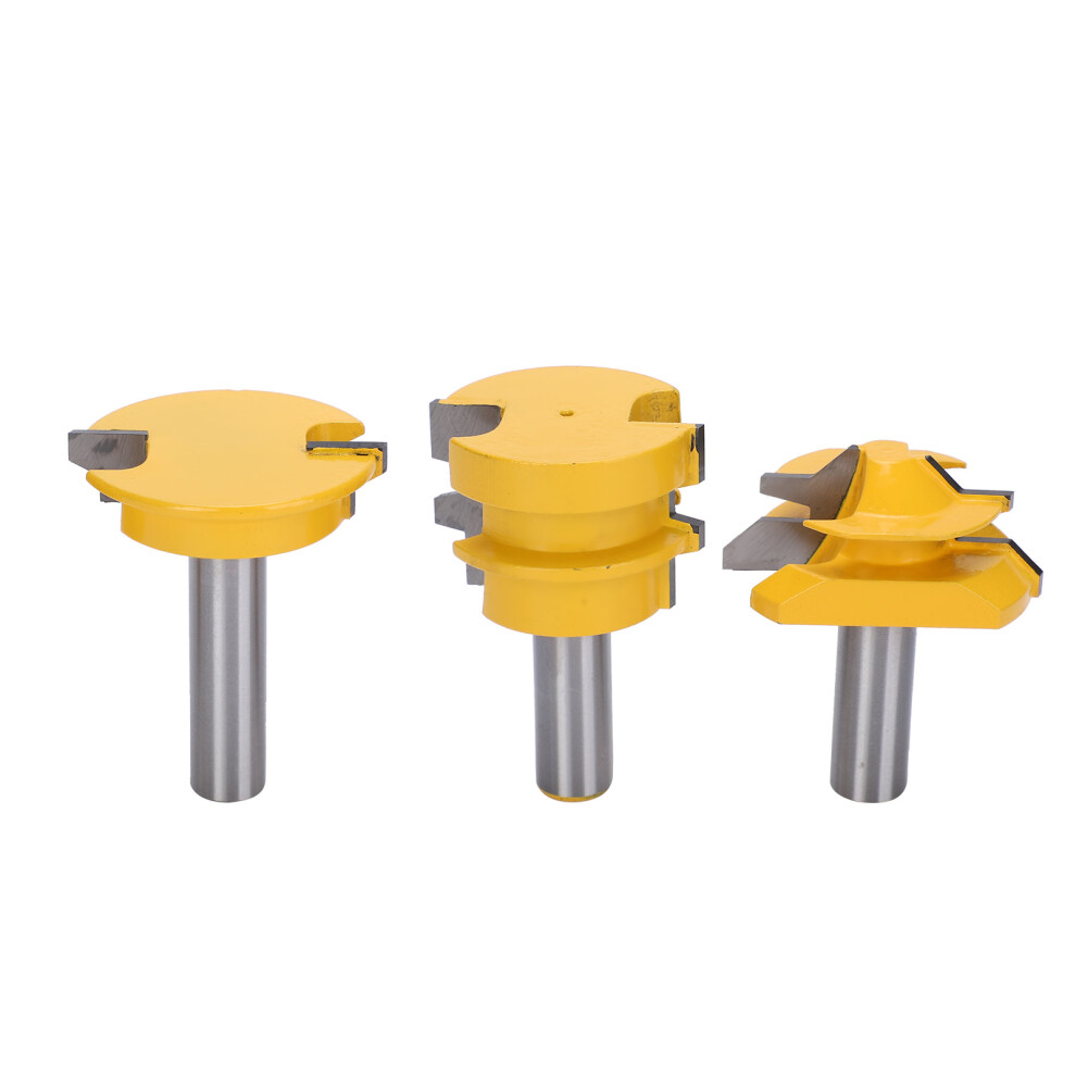 3Pcs Rail And Stile Router Bit 1/2In Shank Drawer 610830890643
