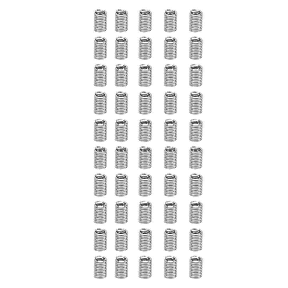 (2.5D) 50Pcs Wire Thread Insert Screw Bushing Repair Tool 1/4In-20 Us 610830891237