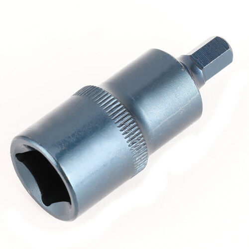 (H7) Bithalter Hex 1/2 Zoll, Schnellspanner, S2-Stahl, blau 2