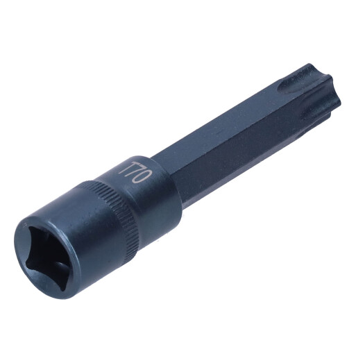 Steckbitze S2 Stahl 1/2" 100mm T70 blau 1