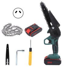 (AU Plug) Mini Electric Chainsaw 550W 21V 2 Battery 6in Trimming