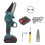 (EU Plug) Mini Electric Chainsaw 550W 21V 4in 2 Battery 1