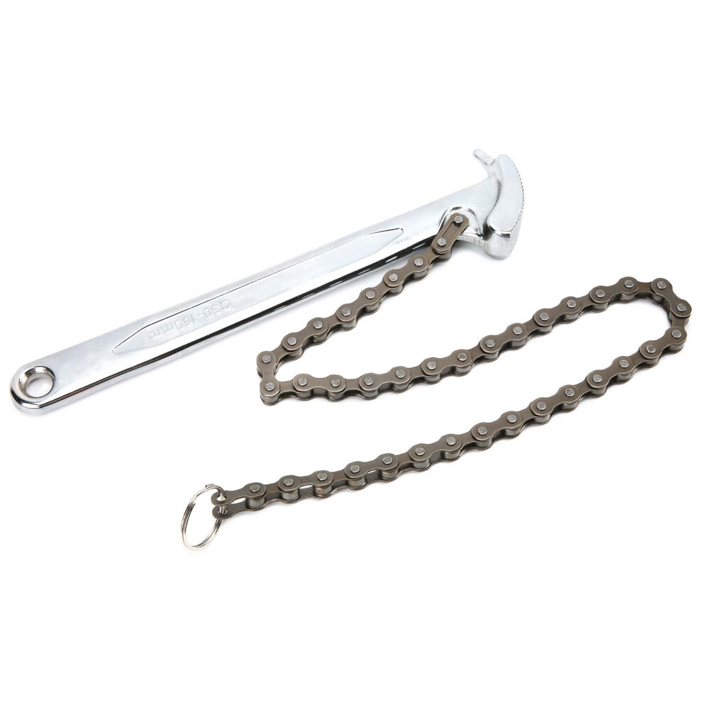 9In Adjustable Chain Wrench Ratcheting Oil Filter Tool 610830887803