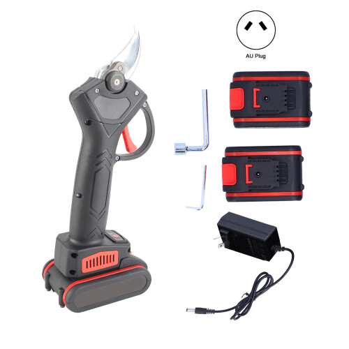 (AU Plug) Electric Pruning Shear Cordless Branch Cutter with Storage Box