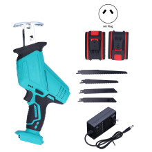 (AU Plug) Cordless Chainsaw Handheld Reciprocating Saber Saw Lithium Set