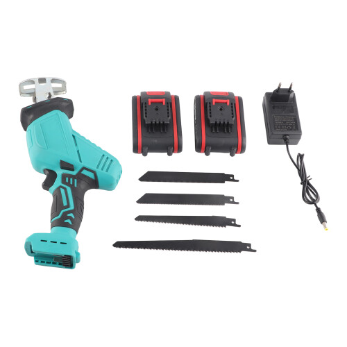 (EU Plug) Cordless Chainsaw Handheld Reciprocating Saber Saw Lithium Set