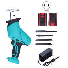 (US Plug) Cordless Chainsaw Handheld Reciprocating Saber Saw Lithium Set