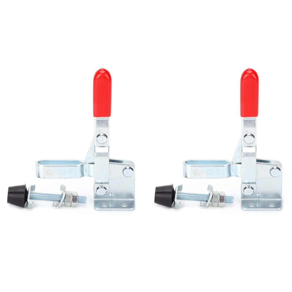 2Pcs Welding Toggle Clamp Horizontal Fixture Quick Release Tool 610830888534