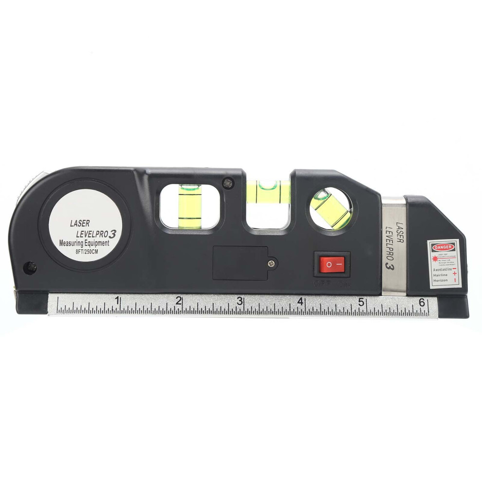 Laser Spirit Level Multifunctional Horizontal Ruler Tape Measure 610830888626