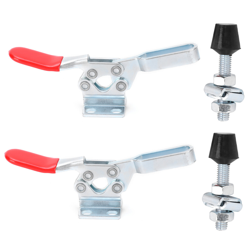 2Pcs Welding Toggle Clamp Gh-225-D Horizontal Quick Release 610830889470