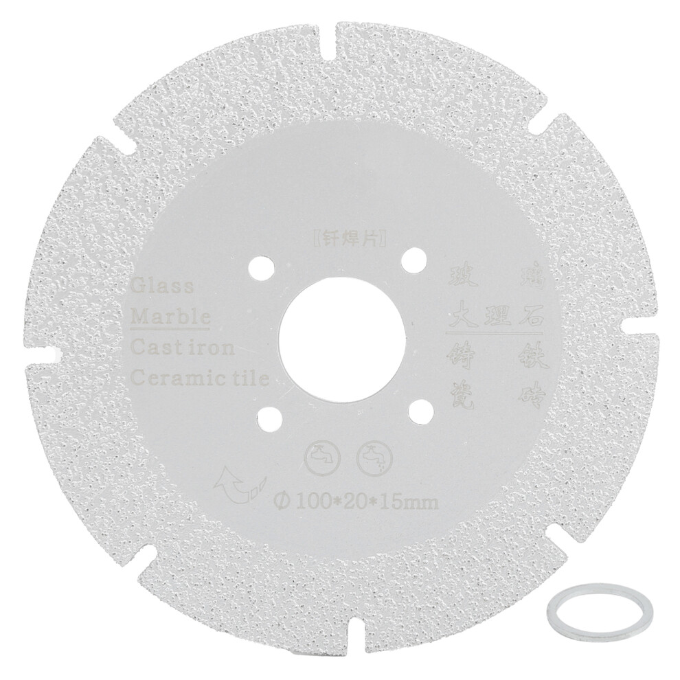 (100X20x15mm) Brazed Diamond Saw Blade Marble Cutting Disc 100X20x15mm 610830889593