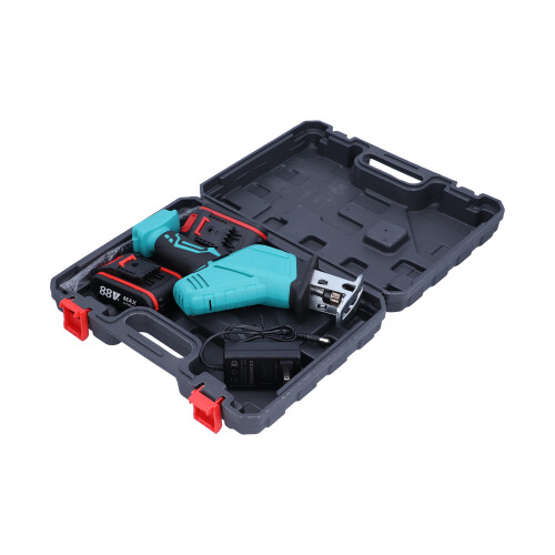 (US Plug) Cordless Chainsaw Handheld Reciprocating Saber Saw Lithium Set 2