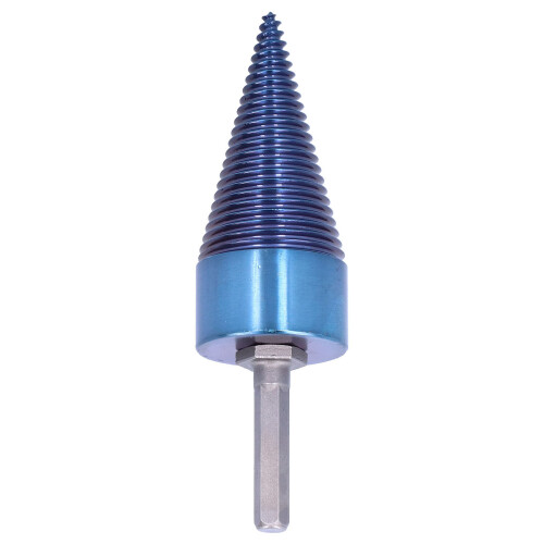 Drehholzspalter mit 42mm-Sechskant-Blau 1