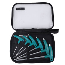 6x T-Griff-Inbusschlüssel-Set 45# Stahl H3-H10
