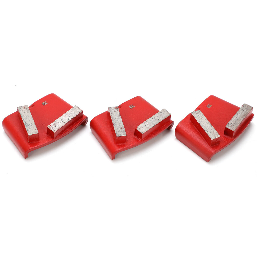 3Pcs Diamond Grinding Block Long Strip Tooth For Cement Concrete 610830884208