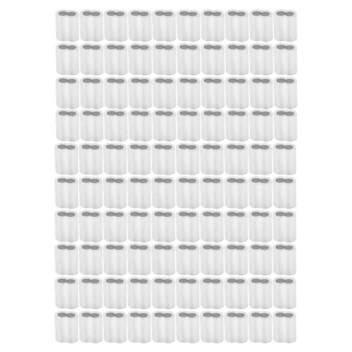 100 Stück M4 Aluminium-Ösen Crimpbuchse Oval