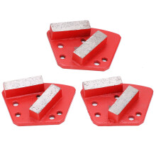 3x Diamant-Schleifschuhe Trapez 6-Loch
