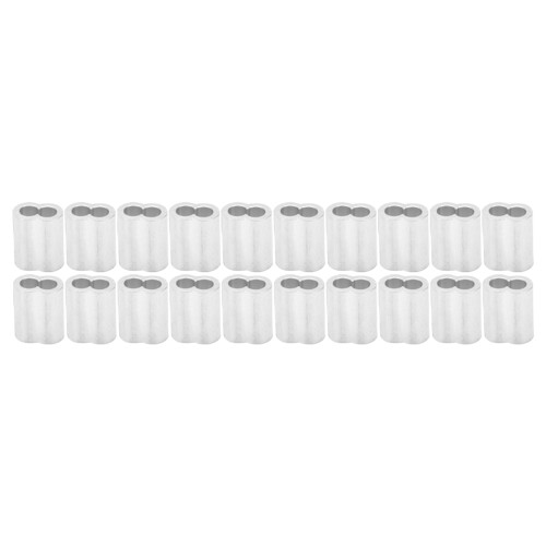 100 Stück M4 Aluminium-Ösen Crimpbuchse Oval 1