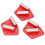3x Diamant-Schleifschuhe Trapez 6-Loch 4