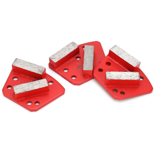 3x Diamant-Schleifschuhe Trapez 6-Loch 1