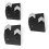 3x Diamant-Schleifblock Pfeilform 2 Zähne 3