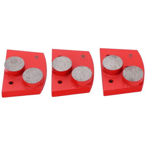 3x Diamant-Schleifpad Trapez 30# 2 Zähne 2