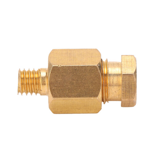 (PD606) Brass Thread Pipe Nipple Straight Fitting Adapter 2