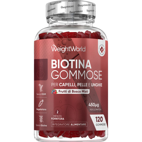 WeightWorld Biotin Gummies for Hair 120 Gummies