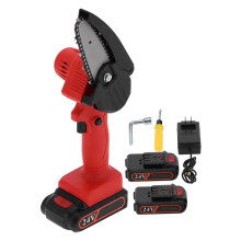 (US Plug) Mini Electric Chainsaw Charging Wood Trimming FYD-003 Red